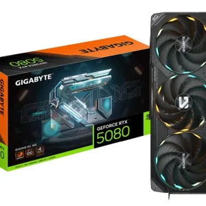 TARJETA DE VIDEO GIGABYTE GEFORCE NVIDIA RTX 5080 GAMING OC 16GB GDDR7 256BIT