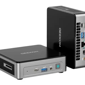 MINI PC GEEKOM  AIR12 CON INTEL CELERON N95 16GB RAM, 512GB SSD + WINDOWS 11 NEGRO