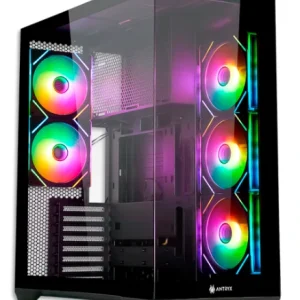 CASE ANTRYX FX 970 PRO, 5 COOLER ARGB, USB TIPO-C, 2 V/TEMPLADO S/FUENTE