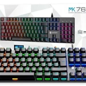 TECLADO MECANICO ANTRYX MK760L BLACK, SWITCH RED NEGRO