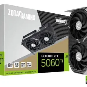 TARJETA DE VIDEO ZOTAC GAMING GEFORCE RTX 5060 TI 16GB GDDR7 TWIN EDGE OC, 128 BIT ZT-B50620H-10M)