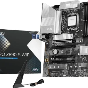 MOTHERBOARD MSI PRO Z890-S WIFI, CHIPSET INTEL Z890, LGA 1851, HDMI, DP, ATX