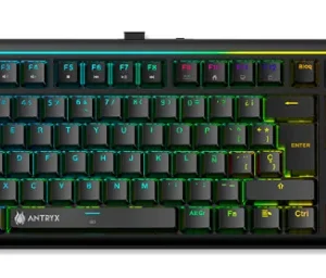 TECLADO MECANICO INALAMBRICO ANTRYX TK950 PRO BLACK, RED SWITCH GATERON, 2.4G, BLUETOOH