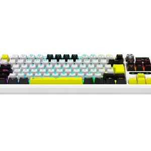 TECLADO MECANICO INALAMBRICO ANTRYX TK950 PRO WHITE, RED SWITCH GATERON, 2.4G, BLUETOOH