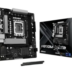 MOTHERBOARD ASROCK H810M-X, CHIPSET INTEL H810, LGA 1851, 1XVGA, 1XHDMI, 1XDP, MATX