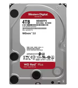 DISCO DURO WESTERN DIGITAL RED PLUS WD40EFZZ, 4TB, SATA, 5400RPM, 3.5", CACHE 128MB 7200RPM