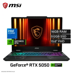 NOTEBOOK GAMING MSI CYBORG 15 B2RWEKG, 15.6" FHD IPS, CORE 7-240H/512GB SS/16GB  RTX 5050 8GB