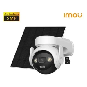 CÁMARA IPC IMOU AOV PT 5MP/3K- 4G WIFI FULLCOLOR BATERIA 10000MAH C/PANEL SOLAR 5W