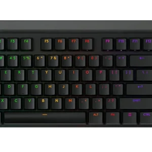 TECLADO GAMER LOGITECH G515  TKL (920-012423) MECANICO, SWITCH BROWN, LED RGB, NEGRO