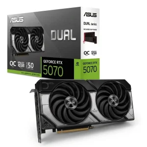 TARJETA DE VIDEO ASUS DUAL-RTX5070-O12G, 12GB GDDR7, PCIE GEN 5.0