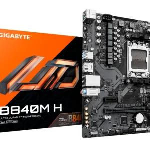 MOTHERBOARD GIGABYTE B840M H, CHIPSET AMD B840, SOCKET AMD AM5, MATX