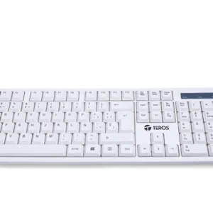 KIT TECLADO Y MOUSE TEROS TE-5016S INALAMBRICO BLANCO