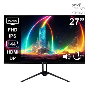 MONITOR PLANO TEROS TE-2714S, 27" FHD IPS, 144HZ, 1MS, HDMI, DP, AUDIO OUT, PARLANTES