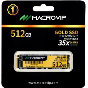 UNIDAD EN ESTADO SOLIDO (SSD) MACROVIP GOLD M.2 NVME 512GB  MVGLD/512GB