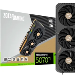 TARJETA DE VIDEO ZOTAC GAMING GEFORCE RTX 5070 TI SOLID SFF OC 16GB GDDR7, 256 BIT (ZT-B50710J3-10P)