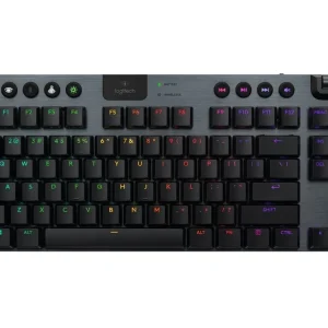TECLADO MECANICO INALAMBRICO LOGITECH G915 X TKL LIGHTSPEED RGB, BLAK